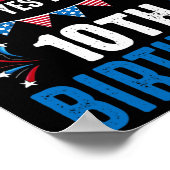 4番目とYesそれは私の10誕生日アメリカの愛国者である ポスター (角)