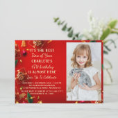 4番目のクリスマスバースデーパーティーの写真 招待状 (スタンド正面)