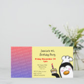 4番目の誕生日パーティー招待状（バースデーカップケーキ） (スタンド正面)