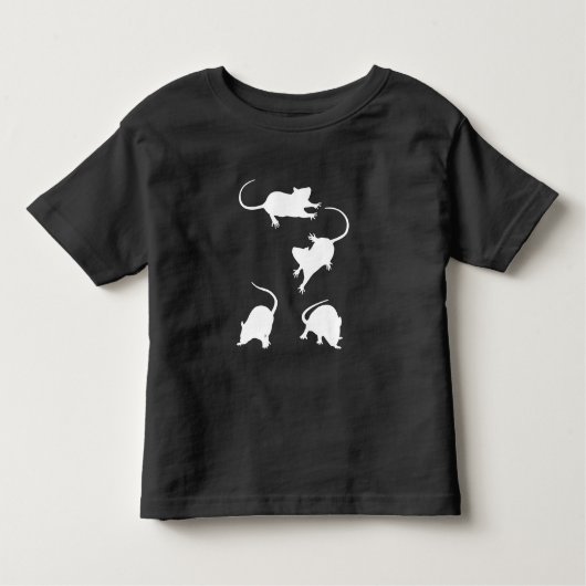 4白ネズミTシャツ トドラーTシャツ (正面)