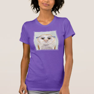 4目の森林官 の賢いフクロウ Tシャツ
