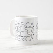 4種類のコーヒー コーヒーマグカップ (正面左)