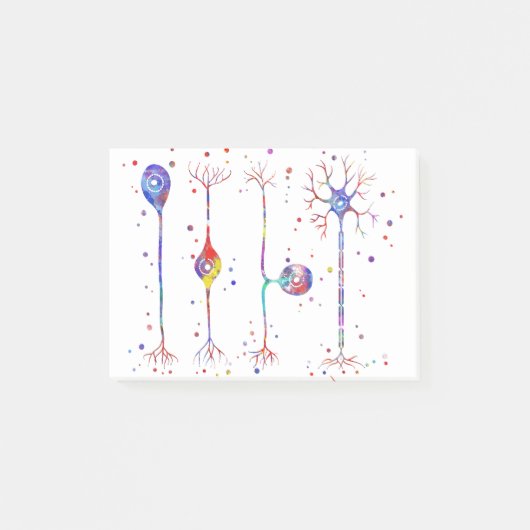 4種類のニューロン ポストイット (正面)