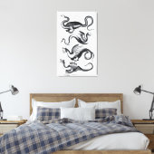 4種類の竜 キャンバスプリント (インサイチュ (寝室))