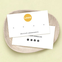 4穴スタッドイヤリングカスタムロゴ表示ホルダー