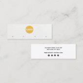 4穴スタッドイヤリングロゴイヤリングホルダー スキニー名刺 (正面/裏面)