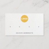 4穴スタッド追加ロゴイヤリングホルダー 名刺 (正面)