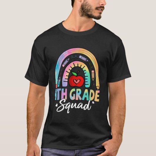 4等分隊4番先生学生チームTバック Tシャツ (正面)