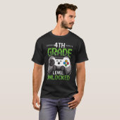 4等級解除新学期ビデオゲーム Tシャツ (正面フル)