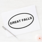 4素晴らし秋、モンタナ 楕円形シール (封筒)