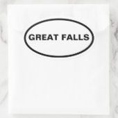 4素晴らし秋、モンタナ 楕円形シール (バッグ)