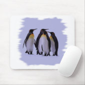 4羽のペンギン マウスパッド (マウス)
