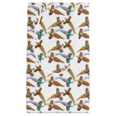 4羽の野生のキジのギフトバッグ スモールペーパーバッグ (正面)