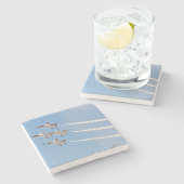 4羽のF-16雷鳥は密集隊形で飛びます ストーンコースター (横)