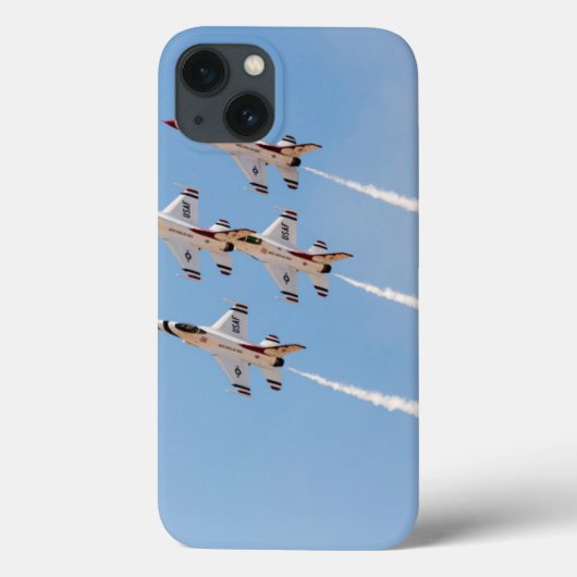 4羽のF-16雷鳥は密集隊形で飛びます Case-Mate iPhoneケース (裏面)