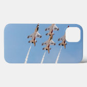 4羽のF-16雷鳥は密集隊形で飛びます Case-Mate iPhoneケース (裏面 (横))