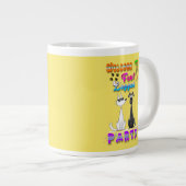 4脚パーティーへようこそ ジャンボコーヒーマグカップ (正面右)
