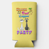 4脚パーティーへようこそ スリム缶クーラー (裏面)