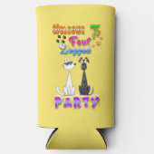 4脚パーティーへようこそ スリム缶クーラー (正面)