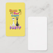 4脚パーティーへようこそ 割引カード (正面/裏面)