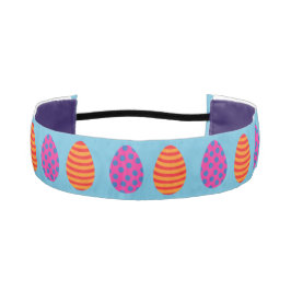 4色のイースターエッグ アスレチックヘッドバンド