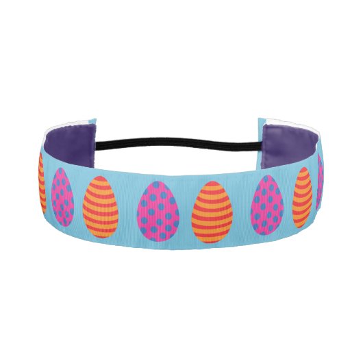 4色のイースターエッグ アスレチックヘッドバンド (正面)