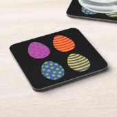 4色のイースターエッグ コースター (左側)