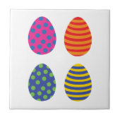 4色のイースターエッグ タイル (正面)