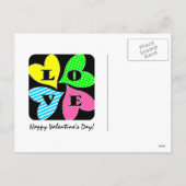 4色のハート シーズンポストカード (裏面)