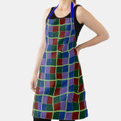 4色のファンダム市松模様に エプロン (インサイチュ)