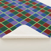 4色のファンダム市松模様に シェルパブランケット (3/4)