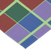 4色のファンダム市松模様に ミディアムテーブルランナー (コーナー)