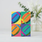 4色のフットボー違うル ポストカード (スタンド正面)