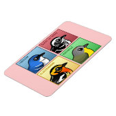 4色のワードブラー マグネット (左側)