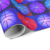 4色アートバスケッポップ・アートのトボール ラッピングペーパー (ロールコーナー)