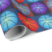 4色アートバスケッポップ・アートのトボール ラッピングペーパー (ロールコーナー)