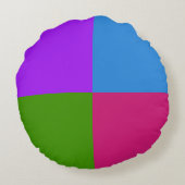 4色エレガント幾何学的デザイン ラウンドクッション (裏面)