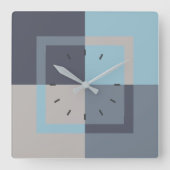 4色コンボ スクエア壁時計 (正面)