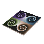 4色スパイラルアート タイル (側面)
