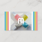 4色セット爪、 ネイルポーランド爪、 ネイルスパ名刺 名刺 (正面)