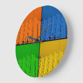 4色 ラージ壁時計 (傾斜)
