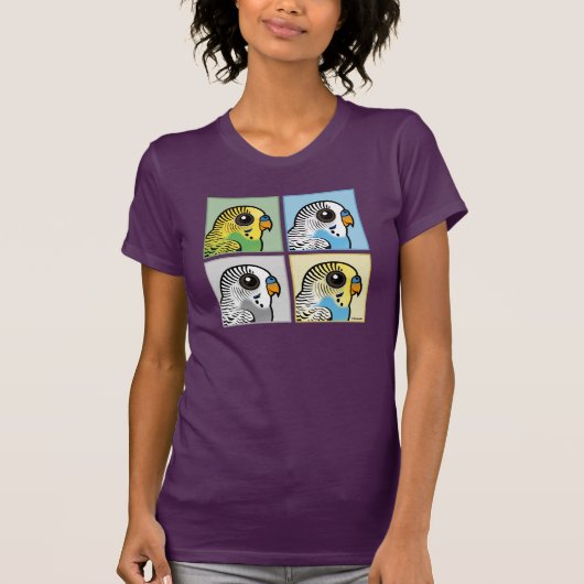 4色Budgies Tシャツ (正面)