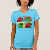 4色Eclectus Tシャツ (正面)