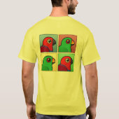 4色Eclectus Tシャツ (裏面)