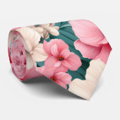 #4花柄 ネクタイ (ロール)