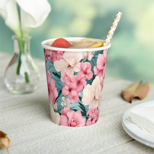 #4花柄 紙コップ (インサイチュ)