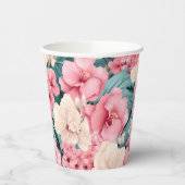 #4花柄 紙コップ (左)