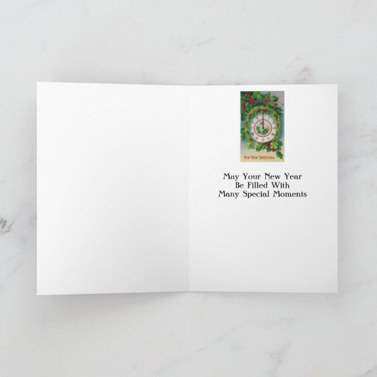 4葉クローバー&パインバウの新年のご挨拶 シーズンカード (内部)