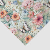 4蝶の花のパターンのデコパージュ 薄葉紙 (詳細)