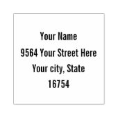 4行住所… ラバースタンプ (インプリント)